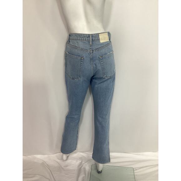 Grlfrnd 'Harlow' Petite High Rise Boot Cut With Slit Hem Denim Jean Size 25 - Picture 3 of 4